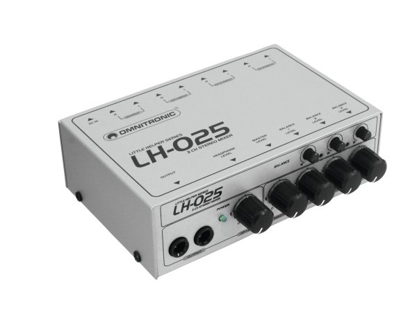 OMNITRONIC LH-025 3-Kanal-Stereo-Mixer