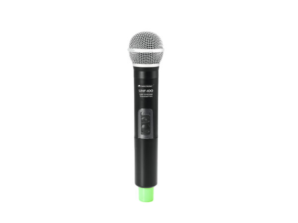 OMNITRONIC UHF-100 Handmikrofon 830.3MHz (grün)
