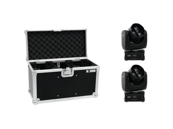 EUROLITE Set 2x LED TMH-14 Moving-Head Zoom Wash + Case