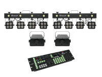 EUROLITE Set 2x LED KLS-180 + 2x LED WF-40 + DMX LED...
