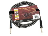 DIMAVERY Instrumenten-Kabel, 3m, sw/sil