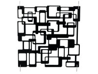 EUROPALMS Raumteiler Labyrinth schwarz 4x