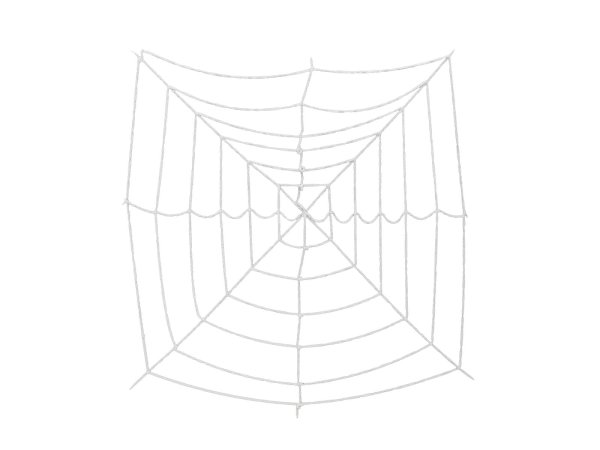 EUROPALMS Halloween Spinnennetz, 180x180cm