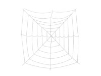 EUROPALMS Halloween Spinnennetz, 180x180cm