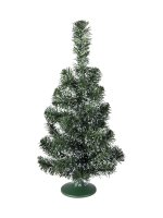EUROPALMS Tischtannenbaum, grün-weiß, 45cm