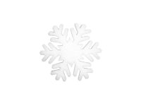 EUROPALMS Schneeflocke aus Schneewatte, 29cm, schwer...