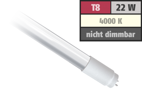 LED-Röhre, T8, 22W, 2.000 lm, 150°, 150cm, neutralweiß