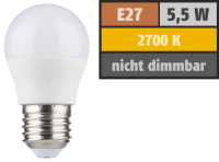 LED Tropfenlampe HD95 E27, 5,5W, 420lm, 2700K,...