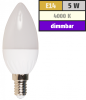 LED Kerzenlampe McShine, E14, 5W, 350lm, 160°, 4000K,...
