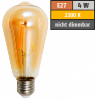 LED Filament Glühlampe McShine Retro E27, 4W, 400lm,...