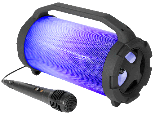 Soundbox PARTY TUBELED Bluetooth, RGB-Beleuchtung, USB/SD-Eingänge