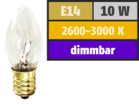 Mini-Kerzenlampe McShine, E14, 230V, 10W, klar