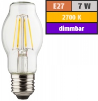 LED Filament Glühlampe, E27 / BTT, 7W, 806lm, 2700K,...