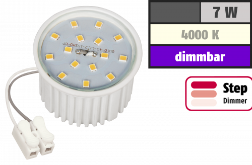 LED-Modul McShine, 7W, 510 Lumen, 230V, 50x33mm, neutralweiß, 4000K,step-dimmbar