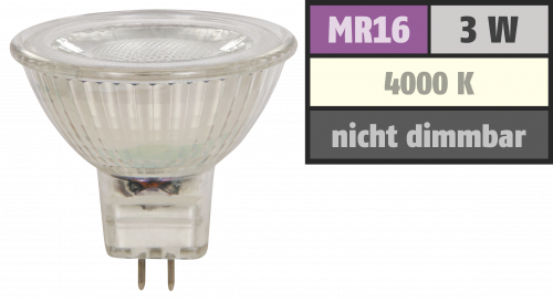 warmweiß, 5W 400 lm McShine LED-Strahler McShine ''MCOB'' GU10 