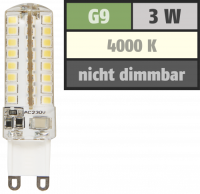 LED-Stiftsockellampe McShine Silicia, G9, 3W, 320 lm,...