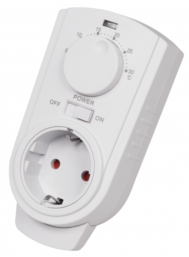 Steckdosen-Thermostat McPower TCU-330 5-30°C, max. 3500W, 230V