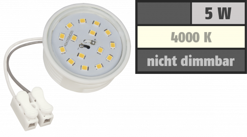 LED-Modul McShine, 5W, 400 Lumen, 230V, 50x23mm, neutralweiß, 4000K