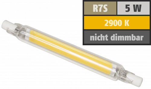 LED-Strahler McShine LS-718 R7s, 4W, 400lm, 78mm, 360°, warmweiß