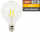 LED Filament Globelampe McShine Filed E27, 4W, 470lm, warmweiß, klar
