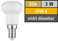 LED Reflektor R39, E14, 3W, 250lm, 2700K, warmweiß