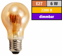 LED Filament Glühlampe McShine Retro E27, 6W, 420lm,...