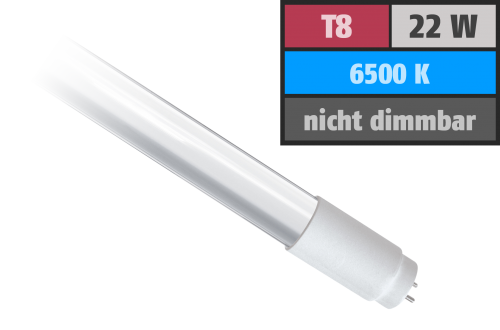 LED-Röhre, T8, 22W, 2.100 lm, 150°, 150cm, tageslichtweiß