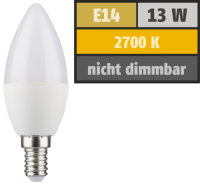 LED Kerzenlampe, E14, 5,5W, 470lm, 2700K, warmweiß,...