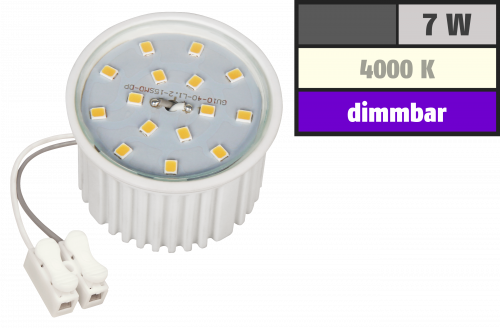 LED-Modul McShine, 7W, 510 Lumen, 230V, 50x33mm, neutralweiß, 4000K, dimmbar
