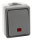 Feuchtraum Kontroll-Schalter McPower Secure, 250V~/10A, IP44, AP, grau