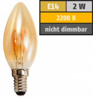 LED Filament Kerzenlampe McShine Retro E14, 2W, 150lm,...