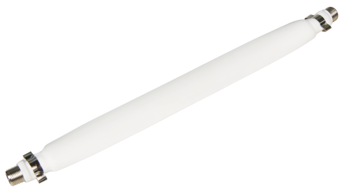Fensterdurchführung für Sat-Kabel mit 2 F-Anschlüssen, flexibel, 20cm, weiß