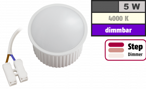 LED-Modul McShine PL-50 5W, 400Lumen, 230V, 50x30mm, neutralweiß, step-dimmbar