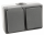 Feuchtraum Kombi-Dose McPower Secure 250V~, Schalter+Steckdose, IP44, AP, grau